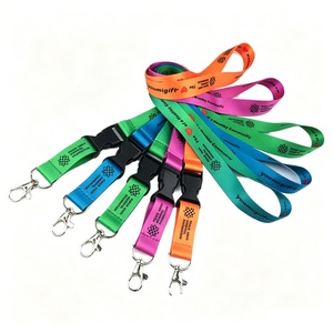 Wholesale Custom Logo ID Card Neck <b>Lanyard</b> Strap <b>Polyester</b> Heat Transfer Printing Promotional <b>Lanyard</b> - Product Image 1