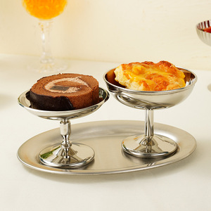 304 tazze gelato in acciaio inossidabile ciotole Sundae bicchieri Sliver Bar tazza di frutta da Dessert per feste Cooler tazza di calici di budino di lusso - Product Image 3