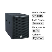 Subwoofer CVR de 18 Pulgadas con Imán de Neodimio Pasivo de 1000 W, Madera Contrachapada de Abedul, Sistema de Audio Estéreo Interior para Sonido Envolvente