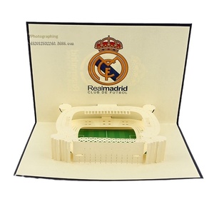 Tarjeta de Felicitación 3D Moderna y Minimalista, Hecha a Mano con Papel Especial Creativo, Venta al Por Mayor de Fábrica, para Uso en Estadios - Product Image 5