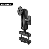 Support d'ordinateur industriel à pince carrée de 1.5 pouces compatible avec le tuyau carré de 2.7 pouces de largeur pour chariot élévateur, excavatrice
