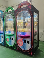 Machine à pince à jouets à monnayeur LIFUN, modèle d'arcade d'intérieur avec éclairage LED coloré, pour le divertissement et la distribution de cadeaux et de prix, pour enfants et adultes