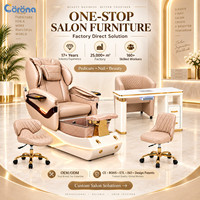 Fauteuil de pédicure moderne sans tuyauterie avec fonction jet shiatsu et brume pour salon de manucure (vente en gros)