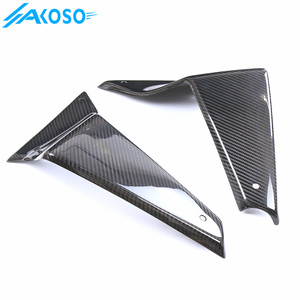Akoso 100% đầy đủ sợi carbon winglets xe máy bên spoilers cố định winglet fairing cho <span class=keywords><strong>Yamaha</strong></span> MT09 fz09 2021- 2024 - Product Image 3