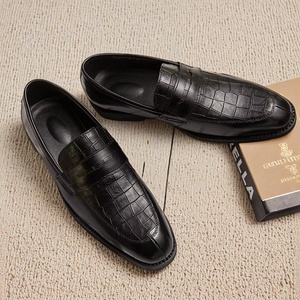 Productos de Venta Caliente 2025, Zapatos de Hombre, Mocasines de Cuero Italiano, Zapatos de Vestir de Gamuza - Product Image 6