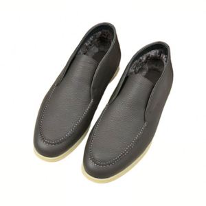 Chaussures en cuir décontractées pour hommes, style italien, à enfiler, pour la marche en toute simplicité. - Product Image 2