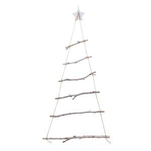 Adornos de madera para árbol de Navidad de Mystic Arts, estilo rústico con cuerda de abedul, decoración de pared para habitación infantil, decoraciones navideñas - Product Image 5
