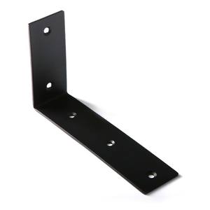 Die Pulver-Metall-Regal halterung mit schwarzer, matter Sprüh fläche in L-förmigen Metall regal halterungen - Product Image 3