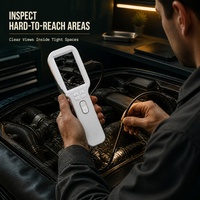 Caméra d'inspection industrielle, loupe électronique 500X, double objectif, mise au point proche et lointaine, avec câble flexible de 1,5 m
