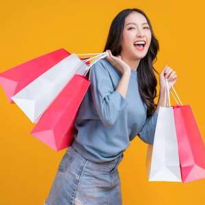 Bolsa de Papel para Compras Personalizada con Impresión Personalizada, Laminada Mate Rosa, con Logotipos - Product Image 2