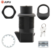 Serrure à came à poussoir pour boîtes marines, serrure à bouton poussoir pour porte coulissante, cylindre de serrure en laiton à clé maîtresse pour porte Euro, pour camping-car