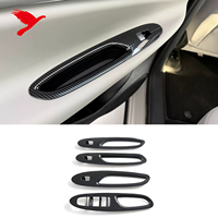Pour BYD Sealion 06 DM-i/EV 2025-2026 : Garniture de protection intérieure de voiture, superposition de console centrale, décoration style fibre de carbone, accessoire ABS