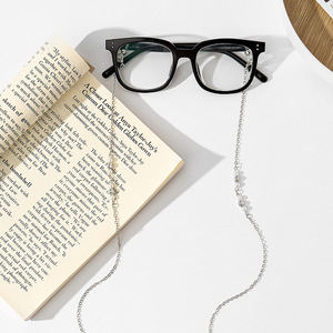 Porte-lunettes de soleil en chaîne métallique antidérapante pour <span class=keywords><strong>homme</strong></span> et femme Ninestar, longueur 76 cm, accessoires pour lunettes à suspendre au cou, simplicité - Product Image 6