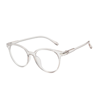 Vente en gros d'usine pas cher Montures de lunettes rondes vintage anti-lumière bleue pour hommes et femmes Lunettes anti-lumière bleue transparente en PC