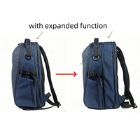 Sac à dos extensible pour ordinateur portable, approuvé pour les vols, grande capacité, multi-compartiments, idéal pour les voyages d'affaires