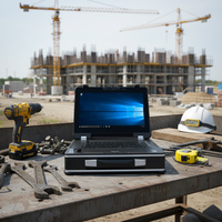 High Low Temperature Resistant Industrial AI-Ready Rugged Laptop Waterproof Notebook Computer 15.6-inch LCD Display 480GB SSD
