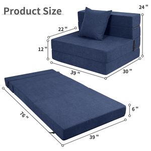Matelas pliant moderne Sleeper Matelas pliant portable Matelas invité adulte <span class=keywords><strong>Canapé</strong></span>-lit - Product Image 2