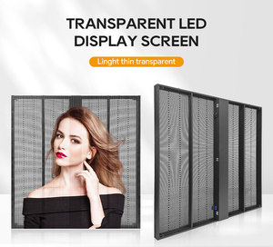 High Refresh Brightness Indoor Outdoor P3.91 Curtain Window <b>Grid</b> Screen Film Transparent Soft Led Ts High Refresh High - Product Image 6