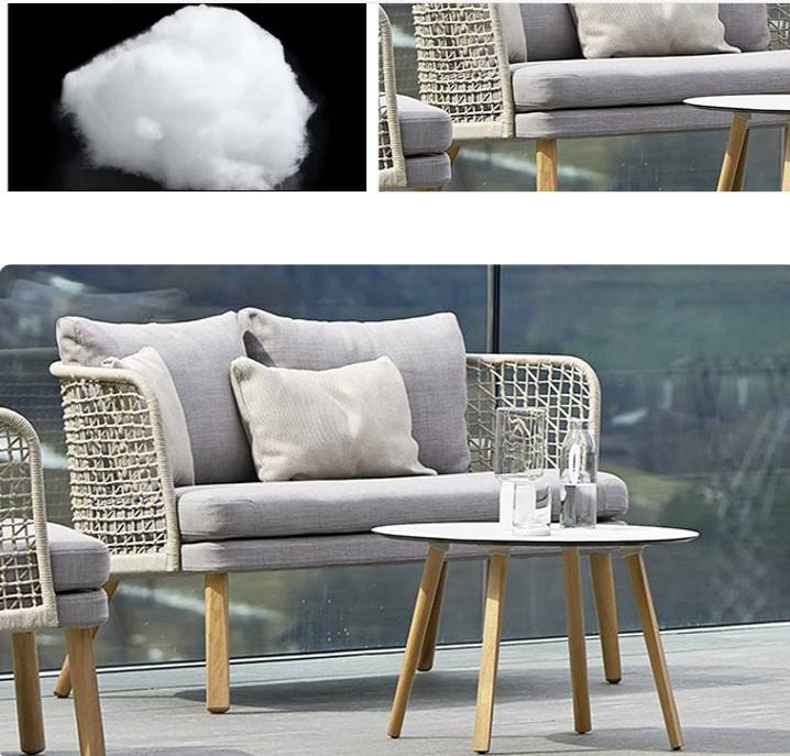 Popular New Outdoor Furniture Patio Garden Furniture Rope Sofa Set Modern Garden Furniture Carton