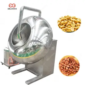 Industrial Groundnut Nuts Candy Coated Polishing Peanuts Polisher Almond Sugar Coating Machine For Food Processing