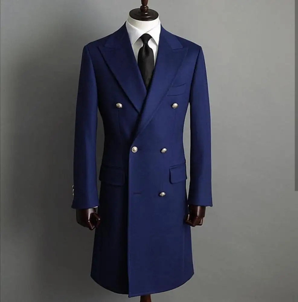 Лидер продаж 2019, модная цена от производителя, роскошное классическое темно-синее кашемировое пальто, мужское кашемировое пальто для мужчин
