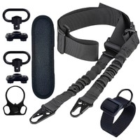 Anneau de sangle à boucle QD multifonctionnel extérieur transfrontalier Accessoires de corde tactique à double point CS Défense personnelle