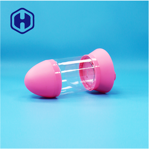 Pots et conteneurs à bonbons en plastique PET transparents en forme <span class=keywords><strong>de</strong></span> fusée uniques pour grand magasin <span class=keywords><strong>de</strong></span> détail - Product Image 2