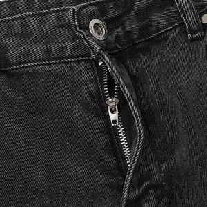 2026 New Arrival Men's Casual Oversized Baggy Style <b>Light</b> Wash Denim Straight Jeans <b>Trousers</b> Mid Loose Hole Winter Streetwear - Product Image 4