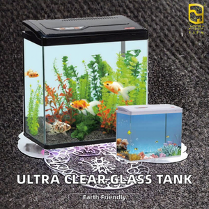 Aquarium carré en verre ultra-clair, grand format, design confortable et éco-responsable - Product Image 2