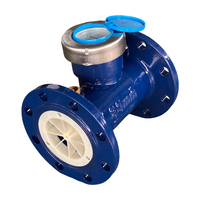 Woltmann Water Meter DN125 125mm Cast Iron Flange Industrial Water Flow Meter for Commercial Use
