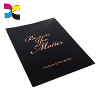 Impression personnalisée de flyers en feuille d'or de haute qualité en couleur pleine, nouveau design, vente en gros