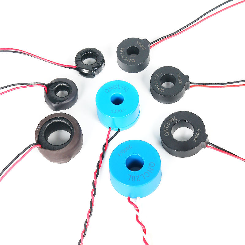 Small AC Current Transformer QNCT18L 5A 5mA 10A 10mA 20A 20mA 30A 15mA 50A 25mA 100A 50mA 1:2000 Mini Current Transducer Sensor