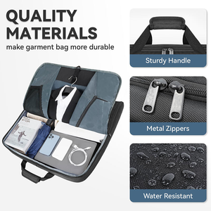 Bolsa de Ropa Portátil para Negocios, Porta Trajes Grande con Correa de Hombro Ajustable, Organizador de Ropa Plegable para Viajes, para Hombres y Mujeres - Product Image 3