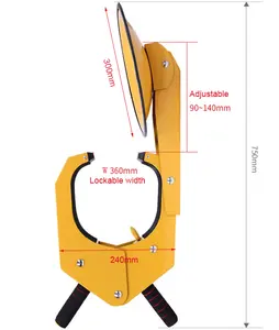 Anti-furto di Heavy Duty Auto Ruota Bloccanti Morsetto di Rotella Per I Camion