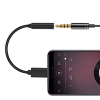 Cable Adaptador de Audio Auxiliar de 3.5mm Hembra a USB Tipo C Macho para Samsung, iPhone y iPad