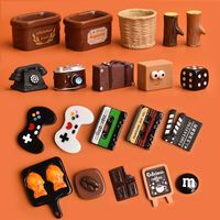 Mini-aliments créatifs et mignons en résine, accessoires de bijoux artistiques peints à la main, ornements de Noël