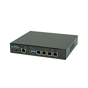 Goedkope D525 Min Pc Firewall Apparaat Ddr3 Dual Core 4 Lans D525 Ondersteuning 82583V Gbit Lan Netwerk Firewall Router Barebone Mini Pc
