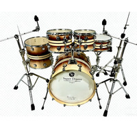 Batterie de tambours en bouleau professionnelle - Super Dragon Drums Jazz Drum Kit, ensemble de 5 tambours