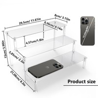 Présentoir de table en acrylique transparent, organisateur multi-usages pour figurines Pop, vernis à ongles, cupcakes, desserts de buffet