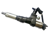 Inyector de Combustible Diésel Original 095000-6613, Conjunto de Inyector 23670-E0021 23670-E0020 para Motor Common Rail J08E