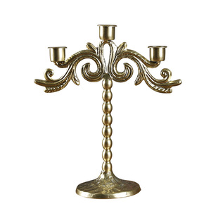 Mystic Arts European Style Wrought Iron <b>Candlestick</b> Set 5 Arm Candelabra With Bow Design For Wedding Home Decor - Product Image 5