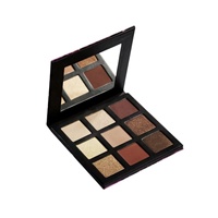 Palette de 9 fards à paupières personnalisée haute pigmentation pour la vie quotidienne, maquillage végétalien, waterproof, luxe, soyeux, en carton