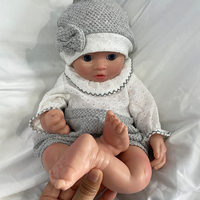 Realistic16 "Full Soft Silicone Reborn Doll Artist Newborn Preemie Girl Washable Baby for Mother-to-Be Children Xmas Gift