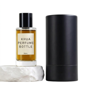 Elegante Flacone di Profumo in <span class=keywords><strong>Vetro</strong></span> <span class=keywords><strong>Trasparente</strong></span> con Fondo Spesso, Spray Personalizzato 30ml 50ml 100ml, Bottiglia Vuota in Cristallo con Confezione - Product Image 5