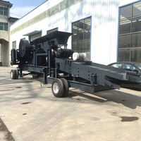 Concasseur à mâchoires diesel PE400X600 PE 500X750, machine de concassage de pierre mobile, concasseur à mâchoires avec crible vibrant et convoyeur