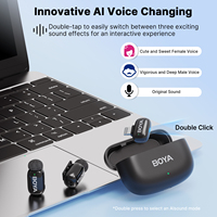 Microphone cravate sans fil BOYA Mini pour iPhone Android Type-c Smartphone Appareils photo reflex numériques Enregistrement Youtube Streaming