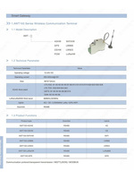 Passerelle AWT100-WiFiHW avec liaison descendante Modbus-RTU Rs485 et liaison montante Wifi 4G Lora Ethernet en option Protocole MQTT