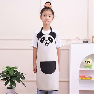 Delantal Impermeable Reversible para Niños, Diseño de Panda de Dibujos Animados, para Pintar y Dibujar, para Jardín de Infancia, Bodas, Navidad - Product Image 1