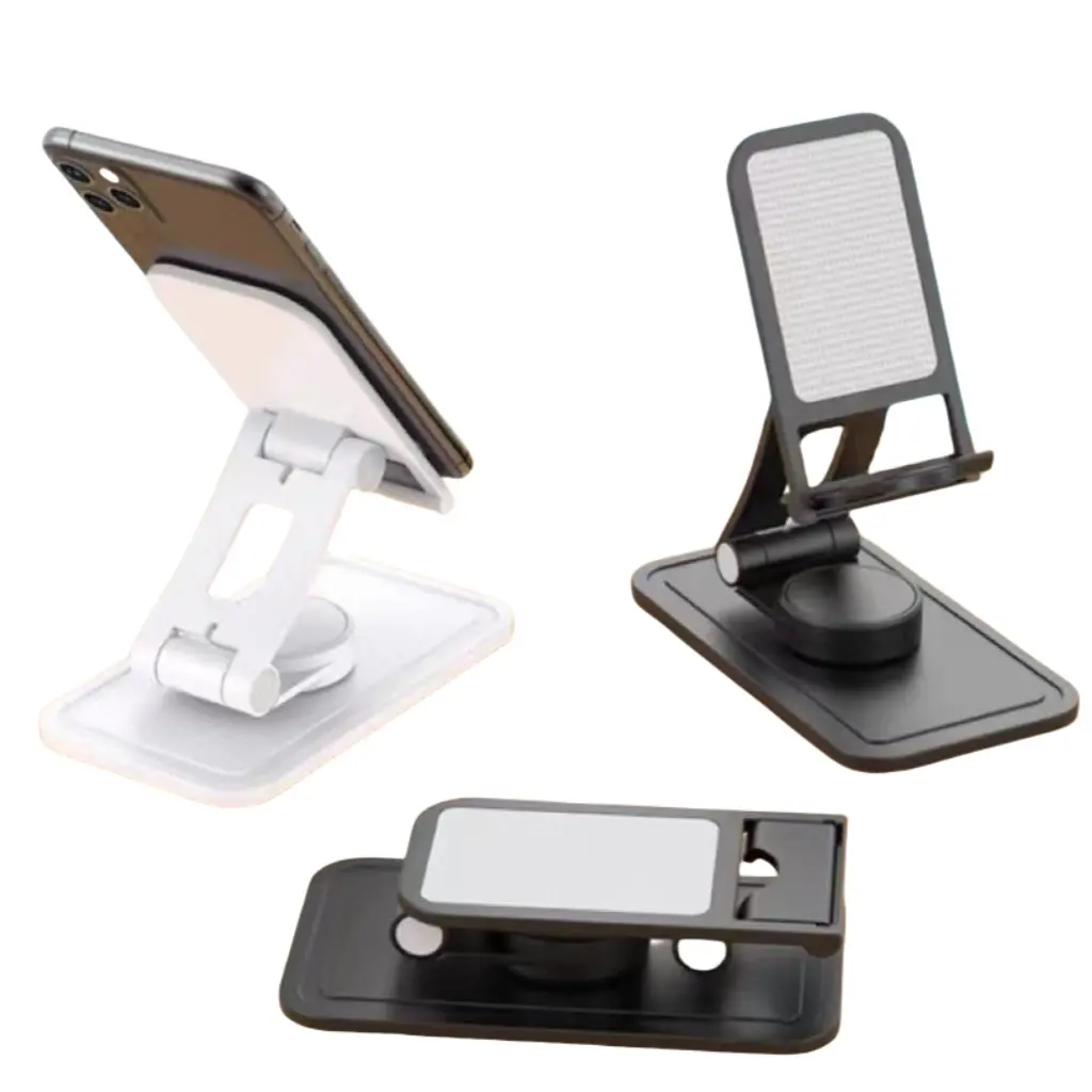Stand ponsel di meja, dudukan ponsel lipat, Dock telepon genggam, dudukan Tablet Multi sudut dapat disesuaikan