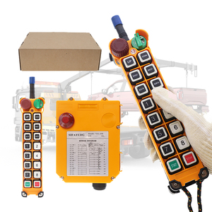 Vente en gros en usine de chariots de levage à vitesse unique 14 canaux canon à eau de feu manipulant une télécommande radio industrielle pour grue - Product Image 1